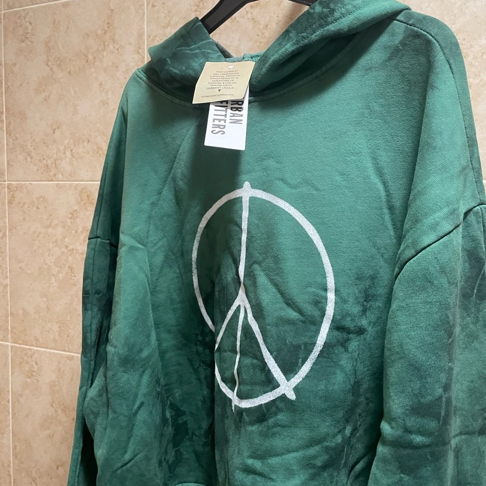 Urban Outfitters Forest Hoodie with Peace Sign